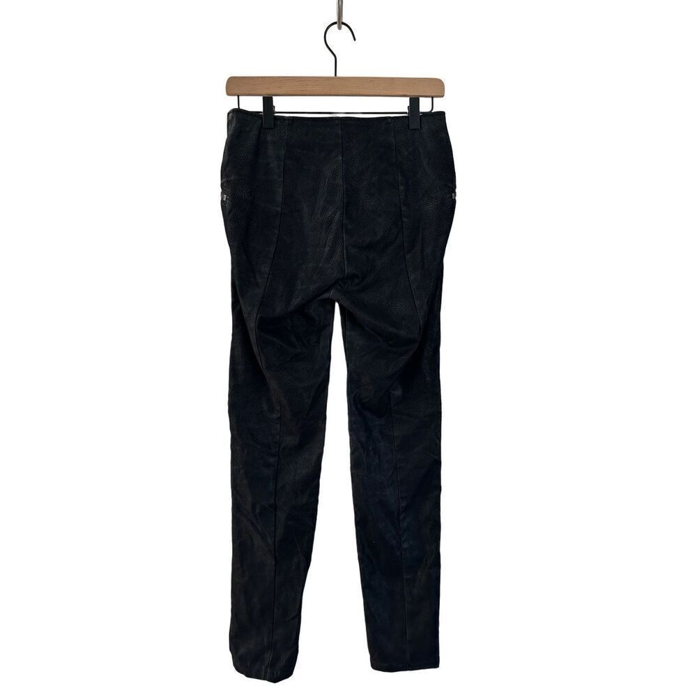 H&M Divided Faux Leather Snake Skin Rock Metal Punk Grunge Black Zip Pants | 10 - Picture 2 of 8
